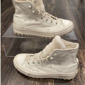 Women's White Converse High-Top Sneakers